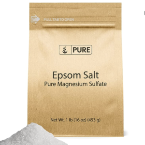 Pure Original Ingredients Epsom Salt (1 lb) Pure Magnesium Sulfate, Food Grade, Soaking Solution