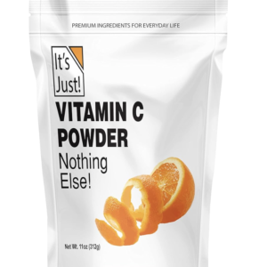 It's Just! - Vitamin C Powder, 100% Pure Ascorbic Acid, Food Grade, Immune Support, Homemade Cosmetics (11oz)