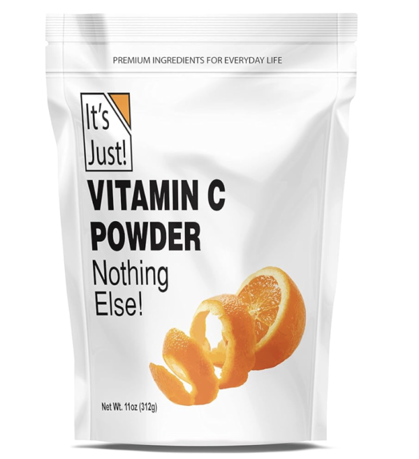 It's Just! - Vitamin C Powder, 100% Pure Ascorbic Acid, Food Grade, Immune Support, Homemade Cosmetics (11oz)